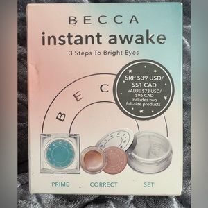 BECCA
instant awake
3 Steps To Bright Eyes
Skin Care Anti Aging Makeup Products
